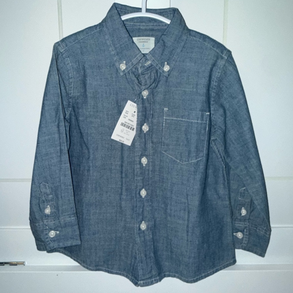 Crewcuts Blue Button Down Kids Shirt